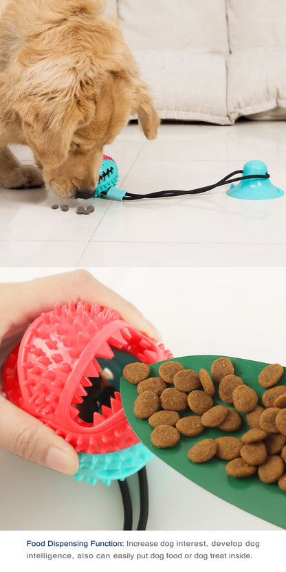 Suction Cup Dog Chew Ball Treat Dispenser