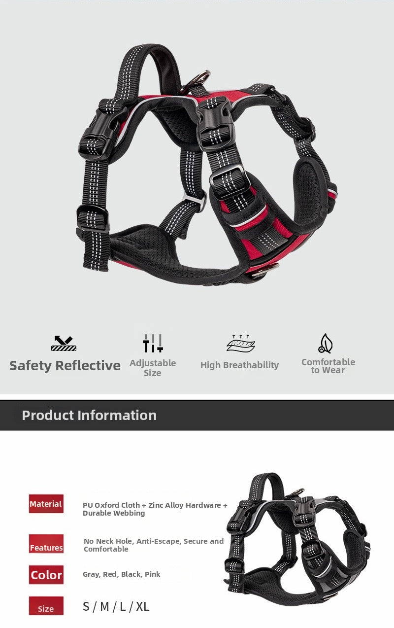 PU Oxford Fabric Dog Harness