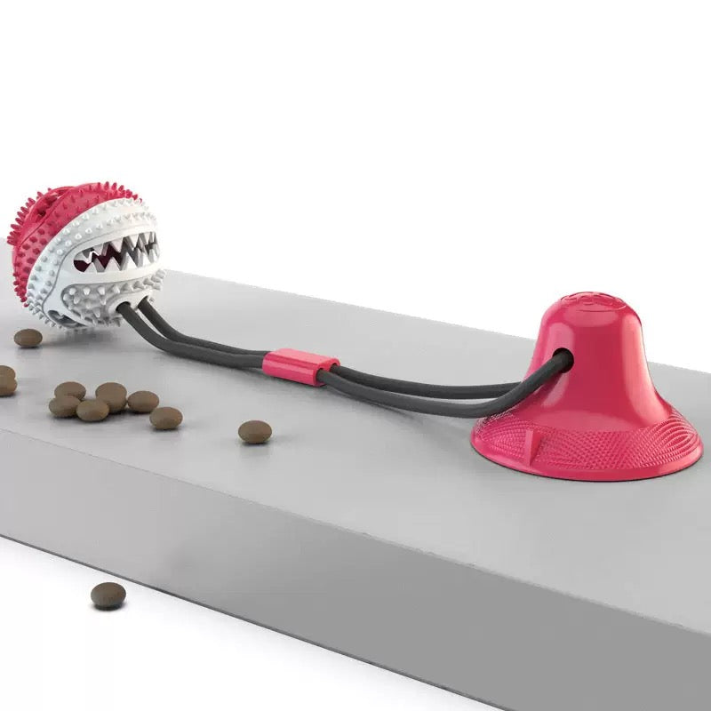 Suction Cup Dog Chew Ball Treat Dispenser