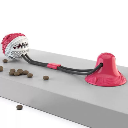 Suction Cup Dog Chew Ball Treat Dispenser