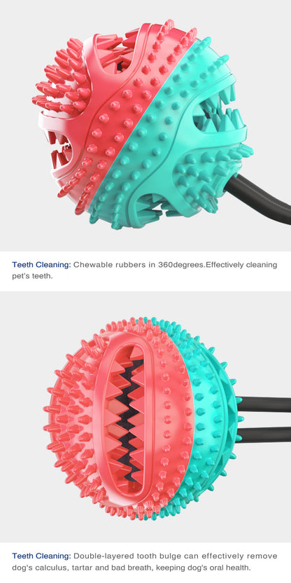 Suction Cup Dog Chew Ball Treat Dispenser