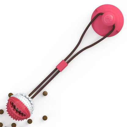 Suction Cup Dog Chew Ball Treat Dispenser